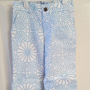 MARIMEKKO Girls Capri Pant Kioto Print NWT BL/WHT